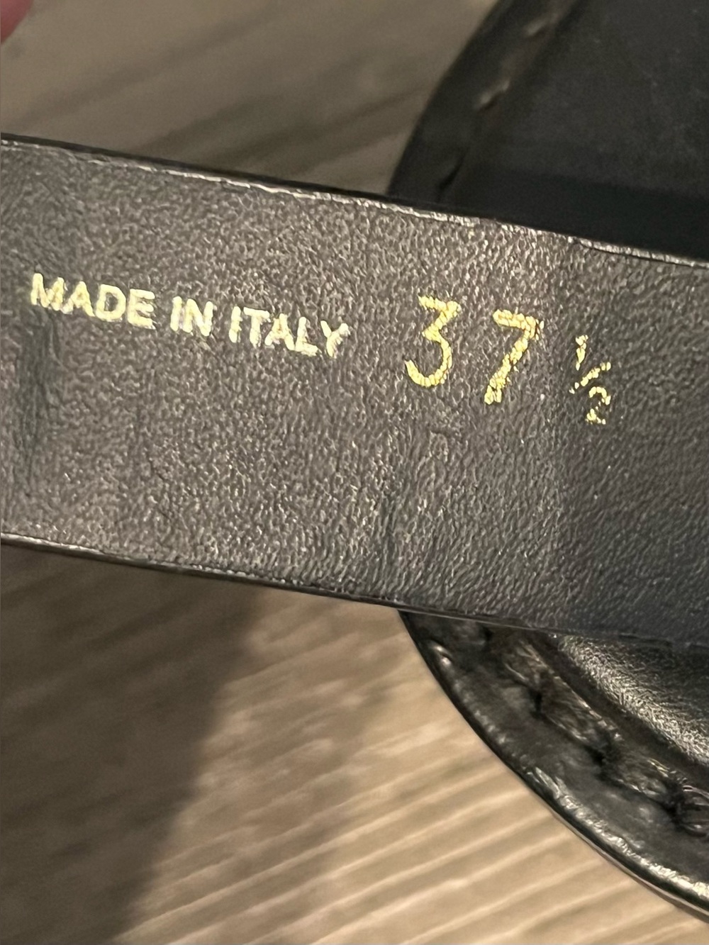 Prada Black Leather Crisscross Slingback Sandals 45mm Women's Size 37.5 7.5 - Picture 13 of 16